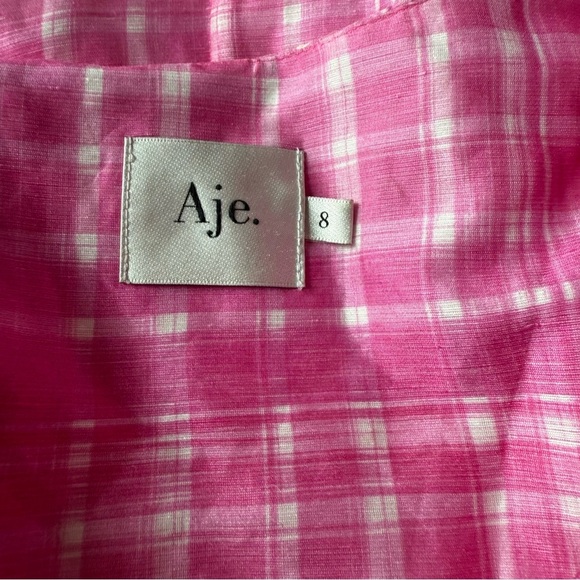 Aje Bungalow Pleated Puff Sleeve dress SZ Medium - Picture 8 of 8